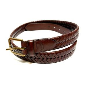 VTG Coach Heritage Braided Leather Belt Men's Sz. 38